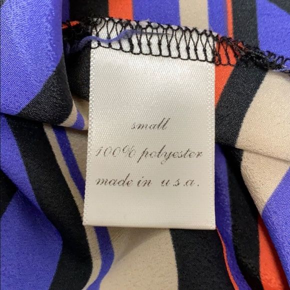 Paisley and Ivy Geometric Print Mini Dress Small Stretchy Waist Multicolor - Picture 5 of 7